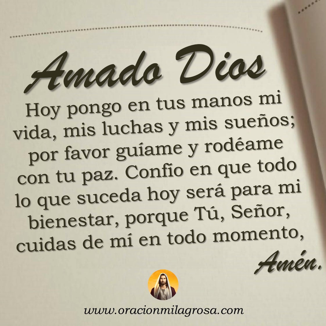 ORACIÓN A DIOS PARA QUE NUNCA FALTE LA COMIDA EN TU HOGAR: Haz esta oración para pedirle a DIOS de una manera muy especial que cuide de ti, de tu familia, que bendiga sus vidas y les conceda siempre el sagrado pan de alimento.

Haz esta oración en: oracionmilagrosa.com/2024/05/alimen… ✨