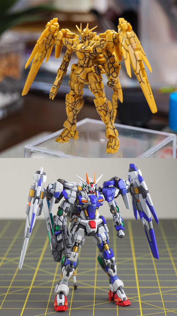 usauo0228's tweet photo. ダブルオーガンダム　Before▶︎after
タップで全画面
#アーティファクト https://t.co/4lobeWMwX8