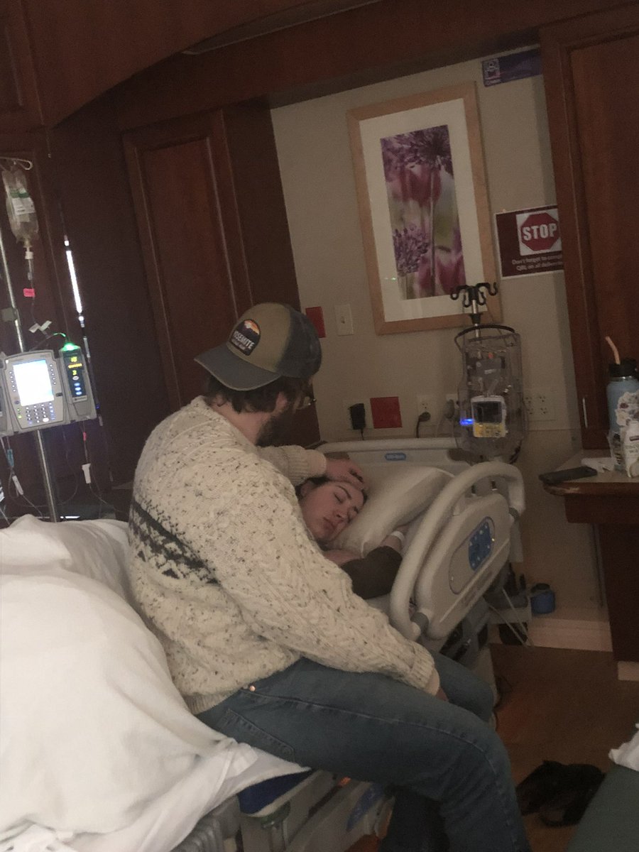 drerincallaghan's tweet image. Picture of my husband who didn’t leave my side during my 51 hour labor. I’ll just leave this here.