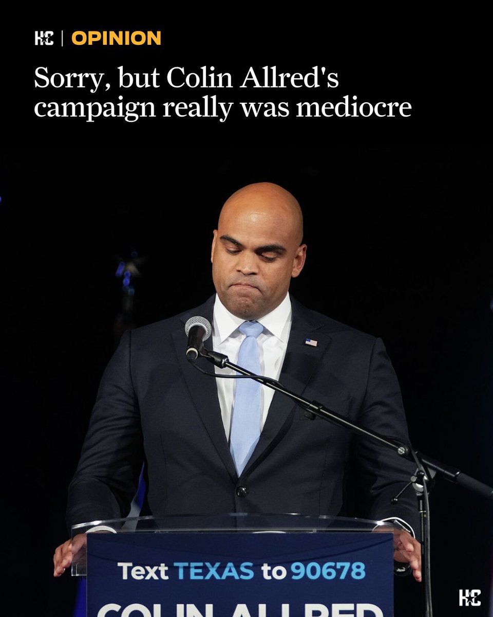 David Griscom writes, "After an activist accused candidate James Talarico of characterizing U.S. Rep. Colin Allred as a 'mediocre black man,' Talarico admitted that he'd said that Allred had a 'mediocre' method of campaigning in 2024. However, here’s one thing that should not be