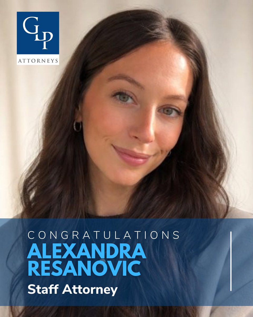 We are proud to celebrate Alexandra Resanovic on officially passing the Washington State Bar Exam and stepping into her new role as a Staff Attorney in our Spokane office. Please join us in congratulating Alexandra on this outstanding achievement!

#GLPAttorneys #WashingtonLawyer