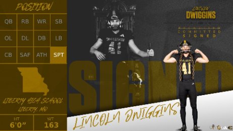 SIGNED. <a href="/LincolnDwiggins/">Lincoln Walker Dwiggins</a> ! 🐝

6’0 | 163 | SPT

📍 LIBERTY, MO