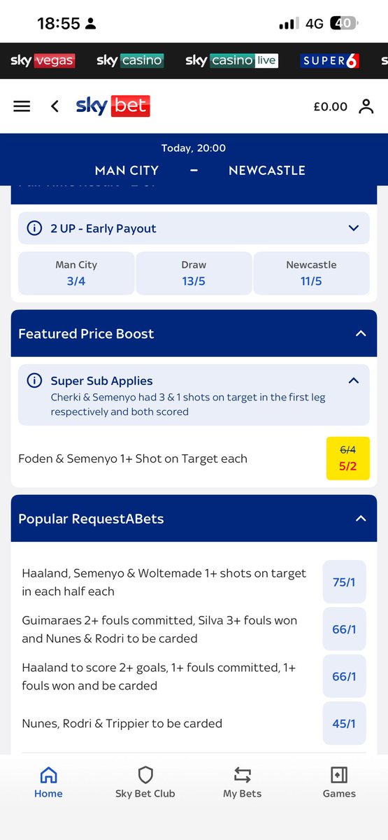 rjsurfleet's tweet photo. @Benja06120 @OllyWorth86 @SkyBet Deffo did. I took a screenshot. https://t.co/aOrxEwZszE