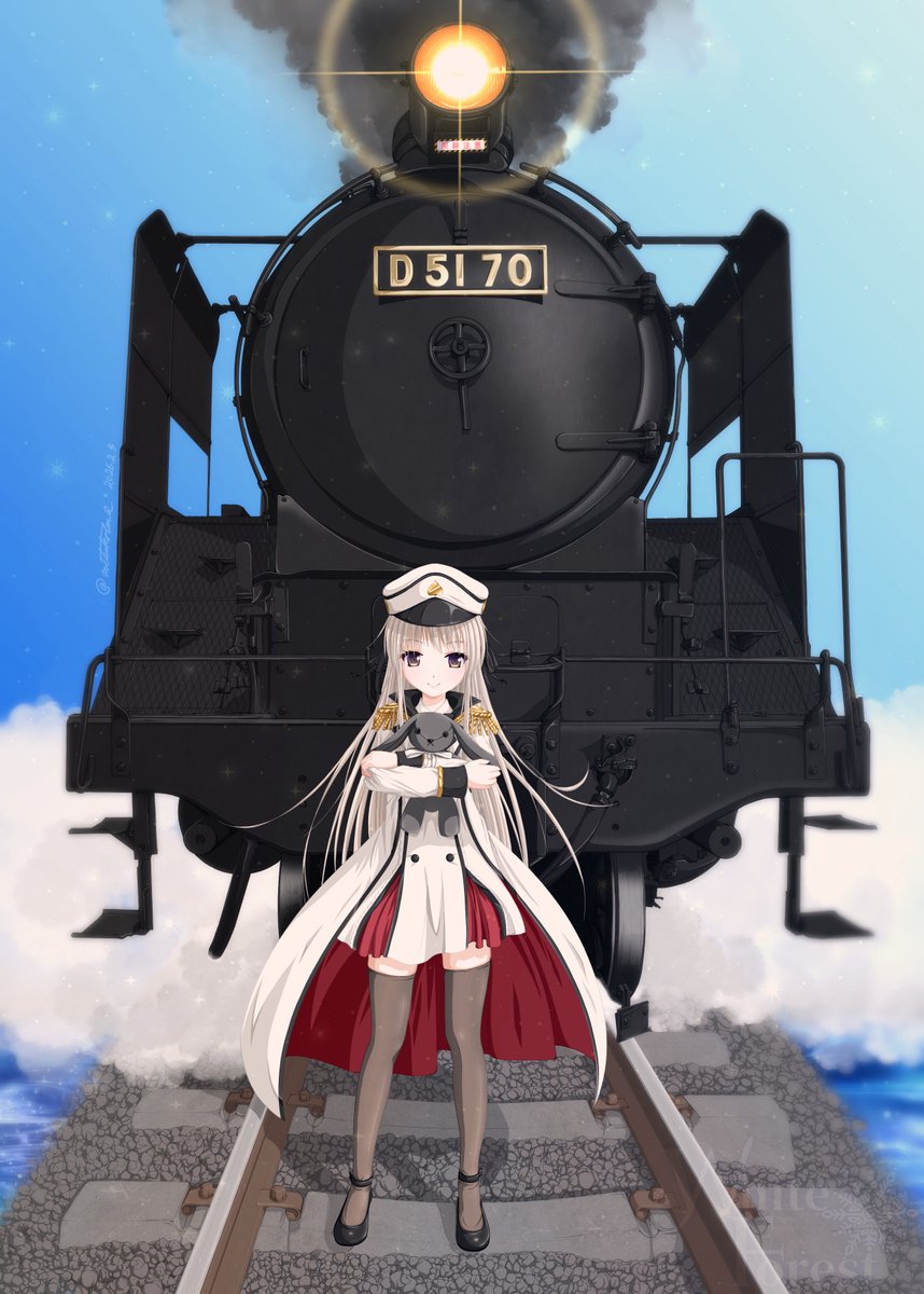 春日野穹ちゃんと蒸気機関車🚂

#ヨスガノソラ　#春日野穹