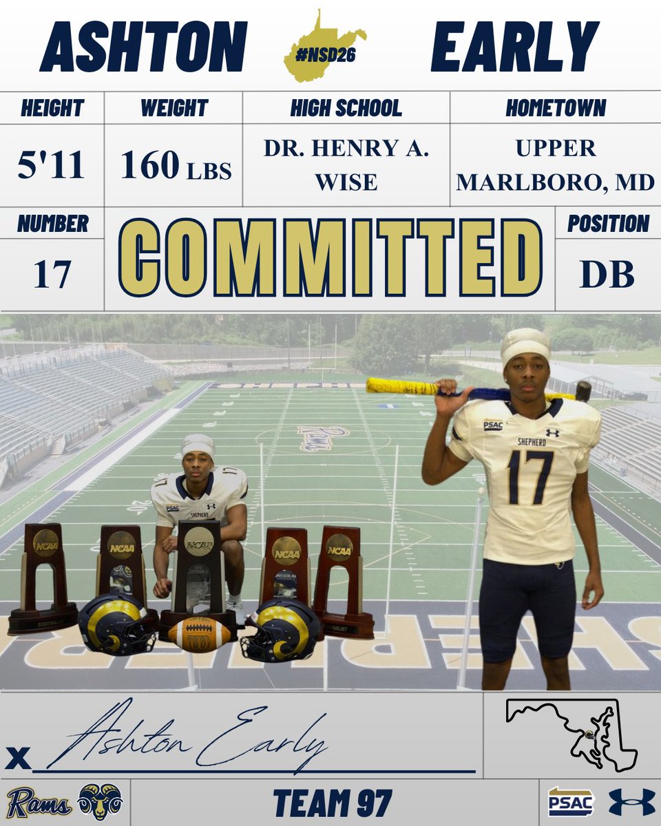 SURamsFootball's tweet photo. Next up for the Rams is Ashton Early!
#Team97 🐏🏈 https://t.co/HphlLzjYDW