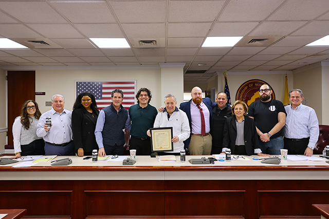 NB07047's tweet photo. Mayor Sacco and the Board of Commissioners presented a proclamation at the commission meeting on Monday, Feb. 4 to HudPost in recognition of its 10th anniversary &amp; a decade of service to the Township &amp; Hudson County. https://t.co/1gYfeJw1hE