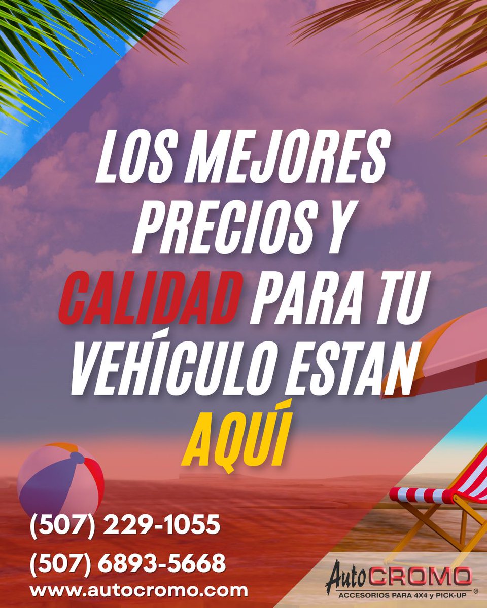 🎉 ¿Carnavales o San Valentín? ❤️🎭
🚘 En Auto Cromo puedes consentir tu auto con precios especiales.
🔧 Antivuelco
🔩 Estibos
¡Esta temporada, el mejor regalo es para tu vehículo!

#AutoCromo #Carnavales2026 #SanValentín #ConsienteTuAuto #Accesorios4x4
#Antivuelco #Estibos