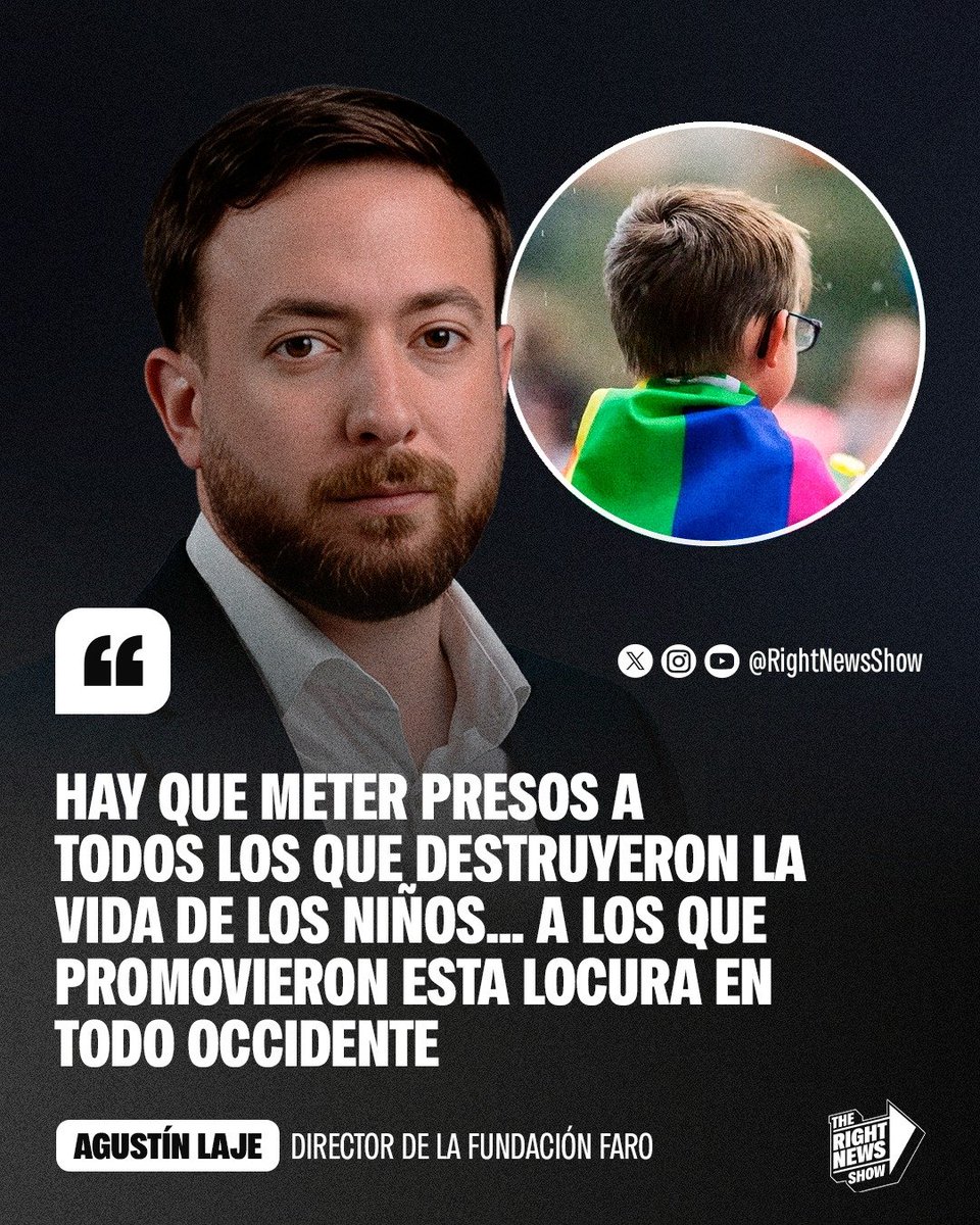 🚨🇦🇷 | Agustín Laje explotó contra la degenerada ideología de género: "Hay que meter presos a todos los que destruyeron la vida de los niños... a los que promovieron esta locura en Occidente".