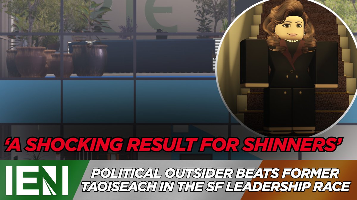 [BREAKING]

'A SHOCKING RESULT FOR THE SHINNERS'

Political outsider, ReginaldSavill4, has won the Sinn Féin leadership race with 67% of the vote.

"The optimism I held when I ran to lead this party is a winning solution. Ireland needs this optimism; now more than ever."
