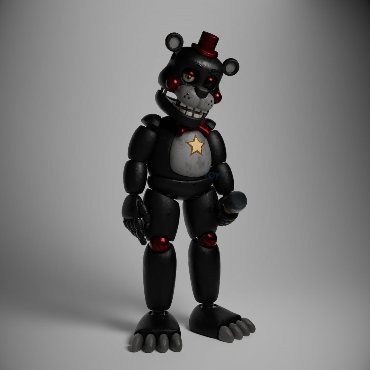 Here's a full body on the Lefty retexture I did (Might end up doing the rest of the rockstars one day)
#b3d #fnaf #substancepainter