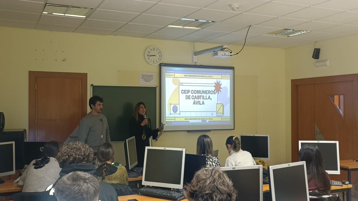 arcipreste2009's tweet photo. He vuelto a la universidad @UCAVILA_ Acompañando a Soraya @CEIPCOMUNEROSAV Hemos tenido el privilegio de transmitir a futur@s docentes cómo disfrutar de la mejor profesión del mundo. Diseñar experiencias @stemalliance_eu @scientix_eu para un aprendizaje competencial significativo https://t.co/16qDaWo0eW