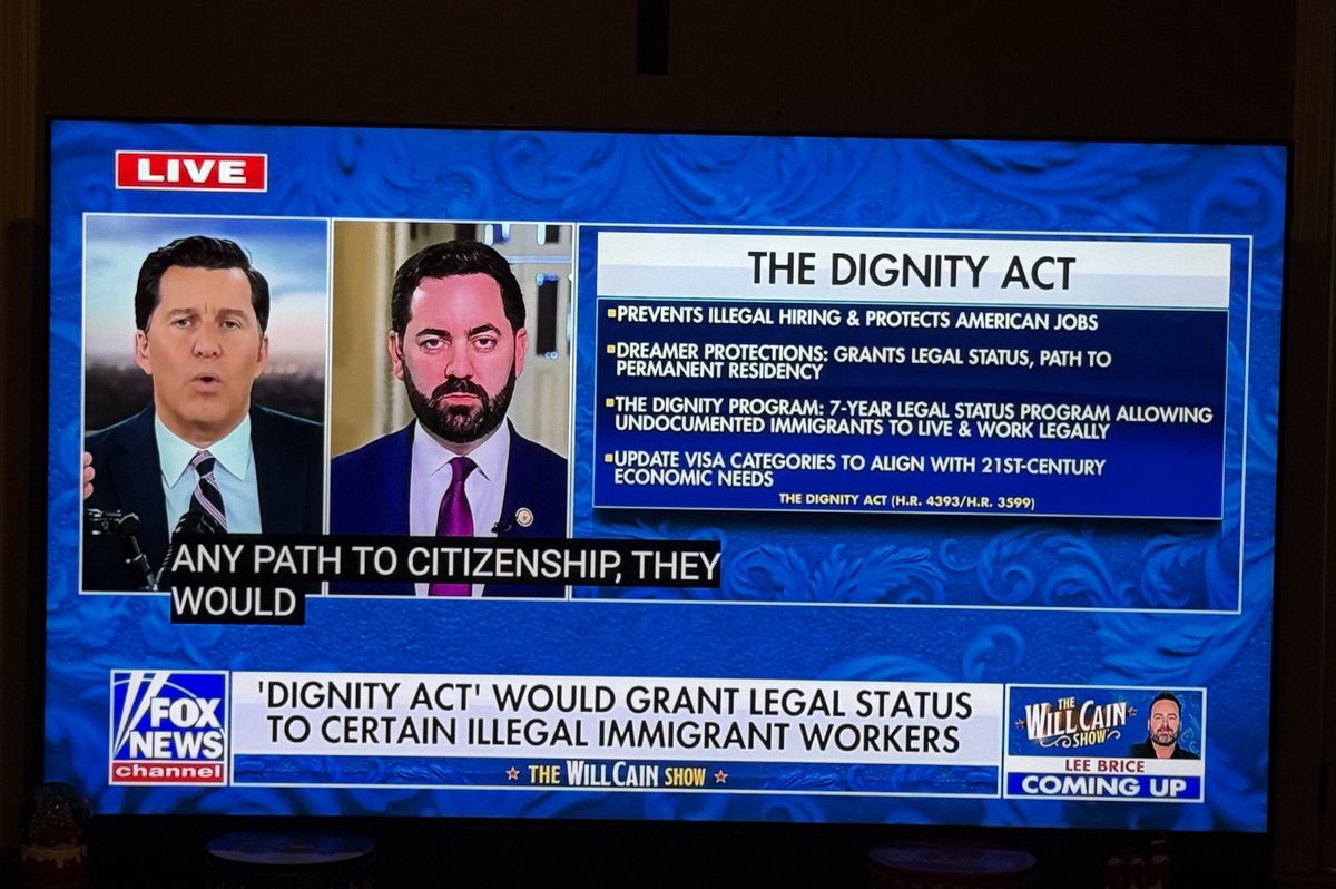 LauraLoomer's tweet image. Disgraceful.

⁦@RepMikeLawler⁩ on Fox News right now calling for mass amnesty for the 25 million illegal aliens who came in under a Joe Biden. 

There are 65 million illegals in our country and Lawler wants them to stay. 

Totally disgraceful. The Dignity Act is AMNESTY!