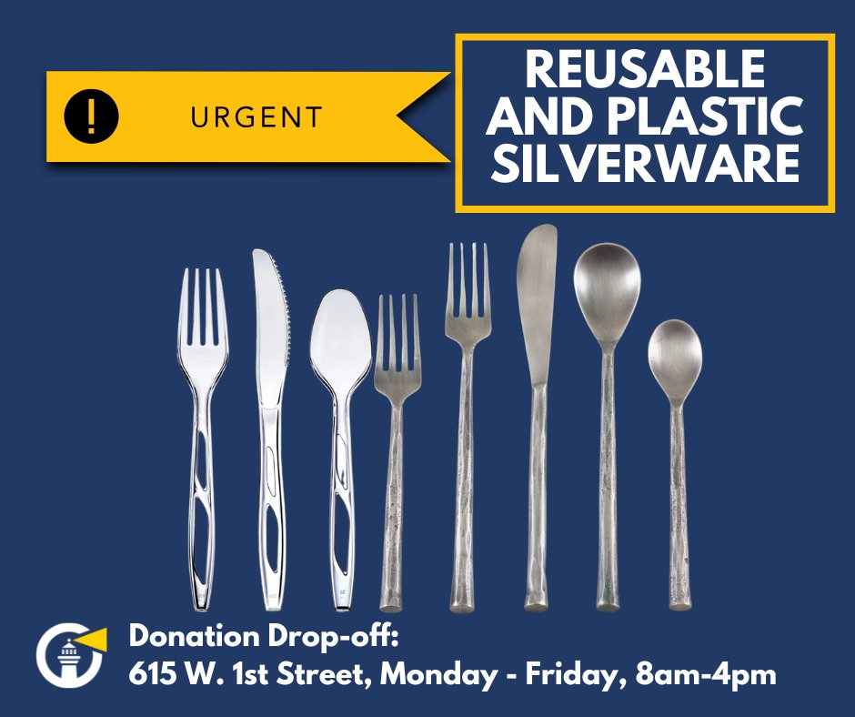 Donation Ask 🙏

We are currently in need of reusable and plastic silverware.

Donations will help us serve breakfast, lunch, and dinner to our residents daily.

Thank you for your support! 💙