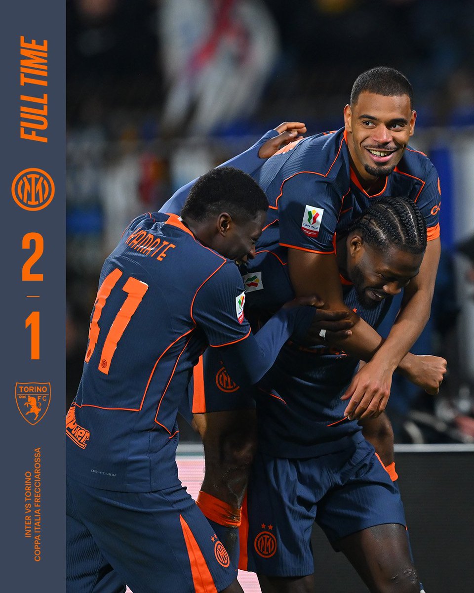 SarettaMandis86's tweet photo. Voliamo in semifinale!
2οΈβ£1οΈβ£π€ππ€πβ½β½
#Inter
#InterTorino
#CoppaItalia
#Bonny
#Diouf
#ForzaInter
#InterForever
@Inter https://t.co/Rlj6cMn54C