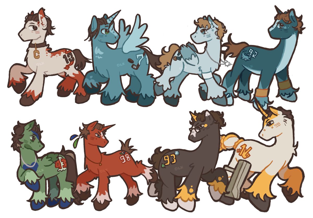 NHL players as mlp ponies 🥹

(single ponies+ some duos in 🧵!!)