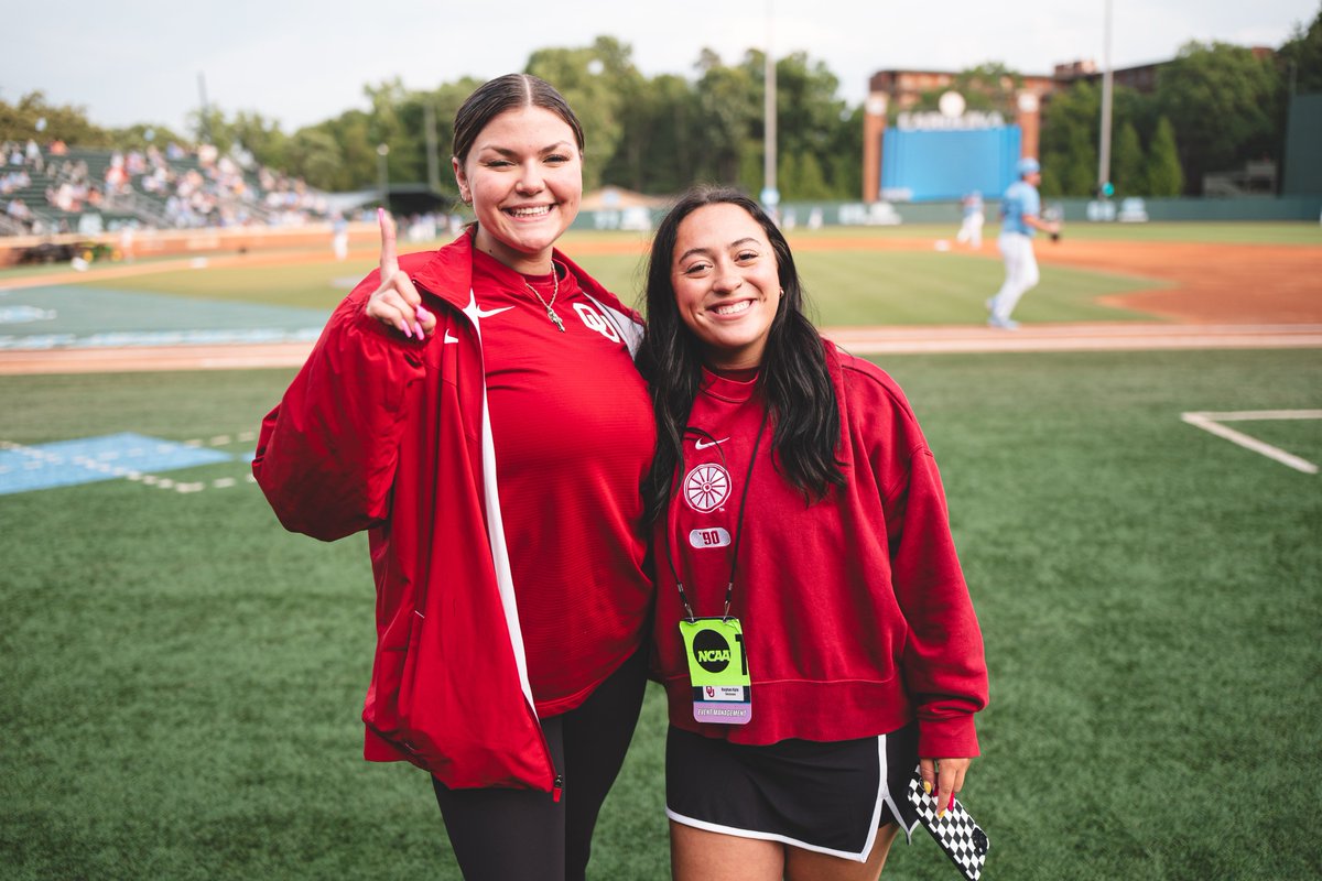 OU_Baseball's tweet photo. big #NGWSD shoutout to Chloe and Reghan! 

Thank y'all for everything you do to make our program better ❤️ https://t.co/l2Ki1wTKNM