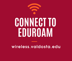 VStateIT's tweet photo. Connect to eduroam--@valdostastate primary BYOD wireless network. VSU-WiFi will be discontinued on February 11, 2026! Go to https://t.co/0OlHsuMUJp to learn how to connect to eduroam. https://t.co/xV0KeAx3xK