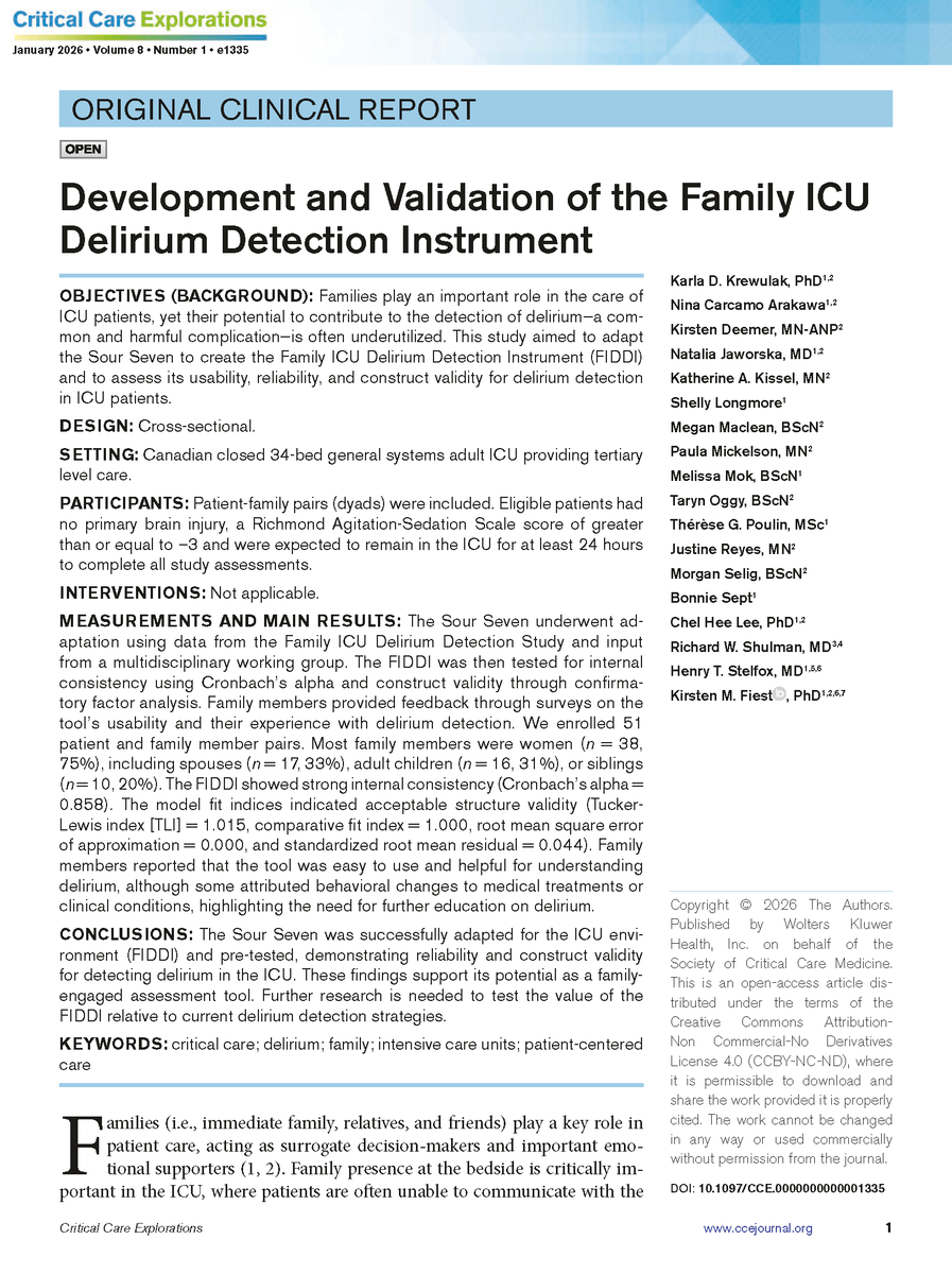 Critical Care Explorations tweet media