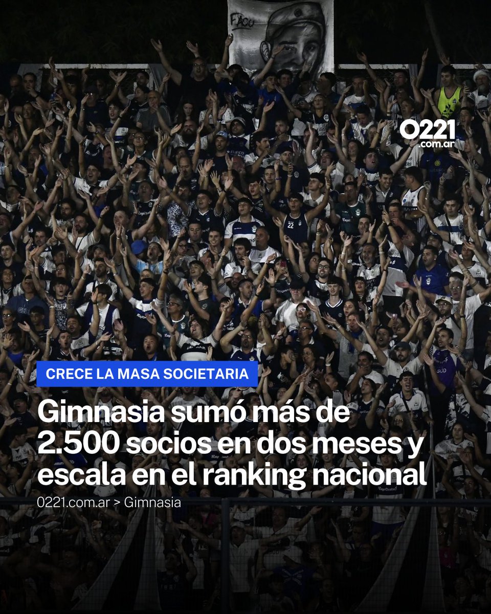 CRECIMIENTO TRIPERO 🐺📈 #GELP sumó 2.557 nuevos socios en solo 62 días y escaló al puesto 13 del ranking nacional de clubes con mayor cantidad de asociados, superando a Lanús.

💻 La campaña digital impulsada por Usina Tripera, liderada por Carlos Anacleto, destacó los