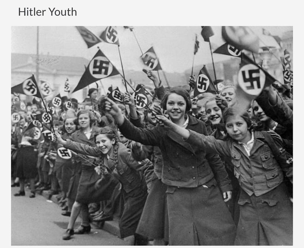 Just as #Hitler tried indoctrination
Hitlers youth. Fast forward 75 years and the #Democrats are teaching hatred of the west.
Ironic! Just a bit