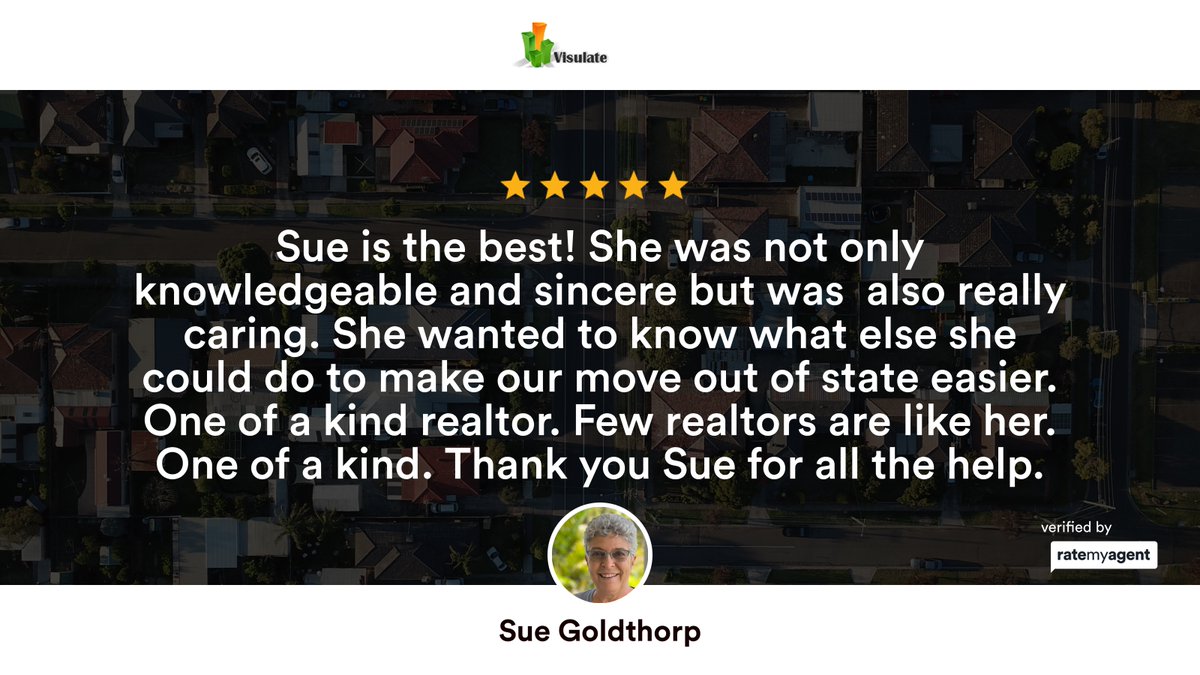 sgoldtho's tweet photo. My latest RateMyAgent review in .

https://t.co/9NQXJxrkK2

...
#ratemyagent #realestate #Visulate_LLC https://t.co/yKURr4XWAH