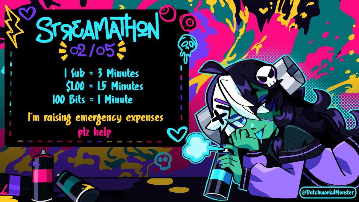 PtchworkdMonstr's tweet image. EMERGENCY STREAMATHON 》

Hey, so almost dying is not free. It, in fact, costs like $5000!

⚡patchworkathon.carrd.co

Please help me get back on my feet and recoup my savings by participating in my Streamathon! The timer is already at 12 hours and we haven't started- Let's Go!
