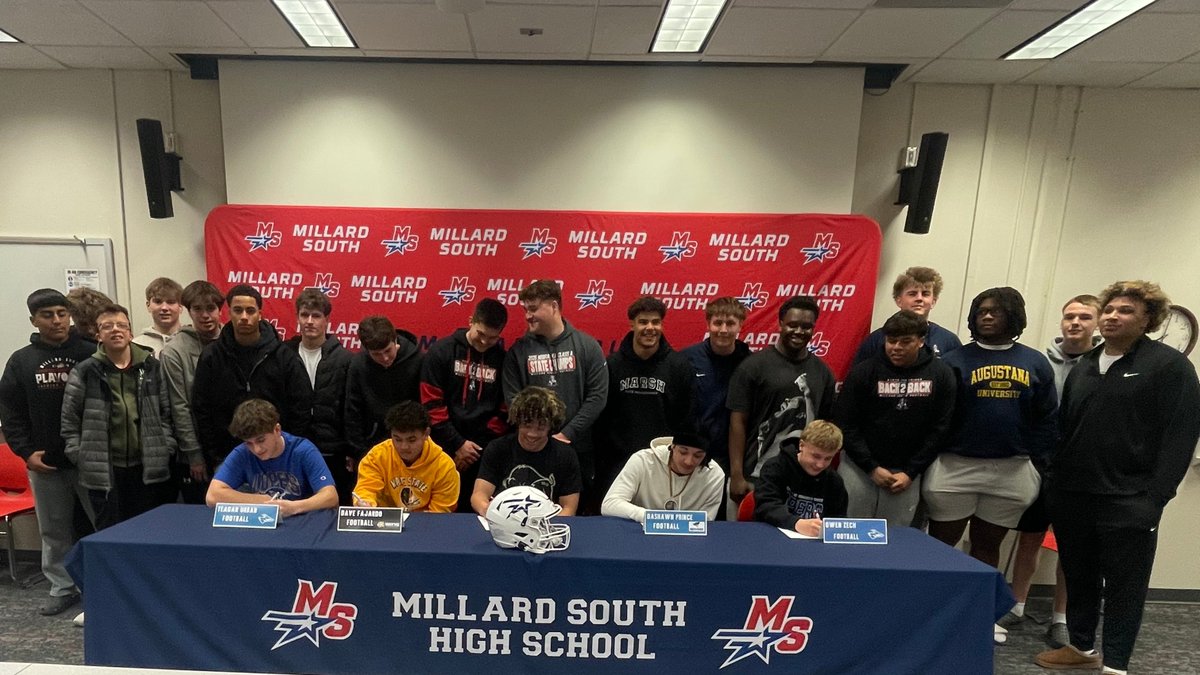 Millard South Football tweet media