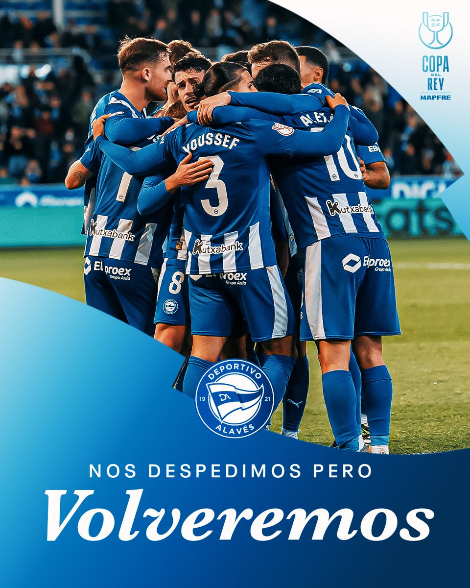 Se acaba el sueño de la Copa, pero la identidad no se toca. Cabeza alta. Volveremos.   

#GoazenGlorioso ⚪️🔵