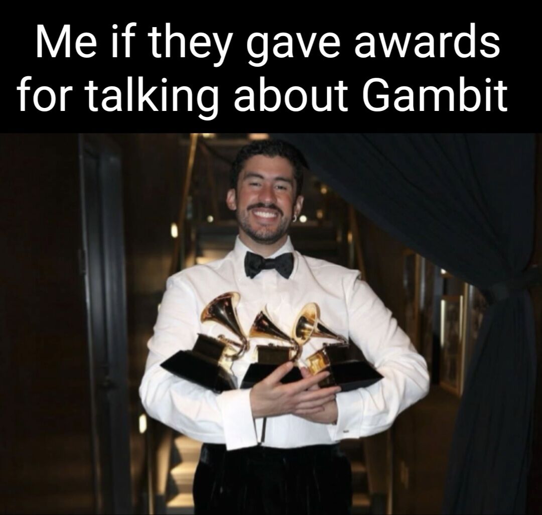 PunkerDuckie's tweet photo. Actually that looks a little light. ..
#gambit #gambitmeme #remylebeau #xmen https://t.co/06ASpbQa95