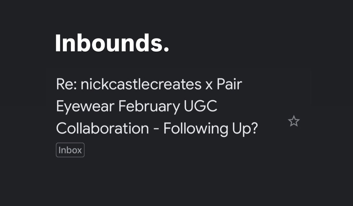 Nick Castle | UGC Creator | Agency Owner | Coach tweet media