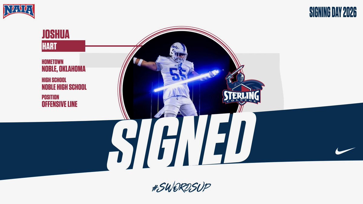 SCWarriorFB's tweet photo. Our Oklahoma signees are officially Warriors. ⚔️
#SwordsUp #SigningDay2026 https://t.co/Sp0TrC0Cvv