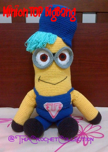 thia_h_'s tweet photo. No body ask
Me in 2014 : making a big minion x TOP 
#amigurumi #crochet #bigbang #kpop #handmade https://t.co/XvY8tdRQw0