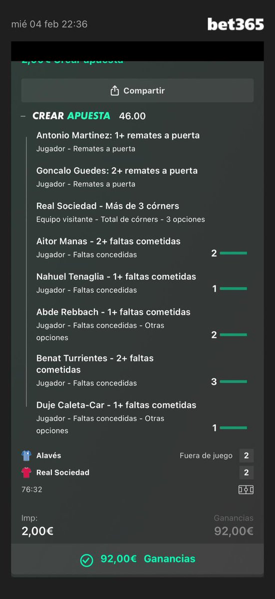 PiTuXx3's tweet photo. @SHARKBETS00 Cuota 46 dentro! https://t.co/pemFMxgl2T