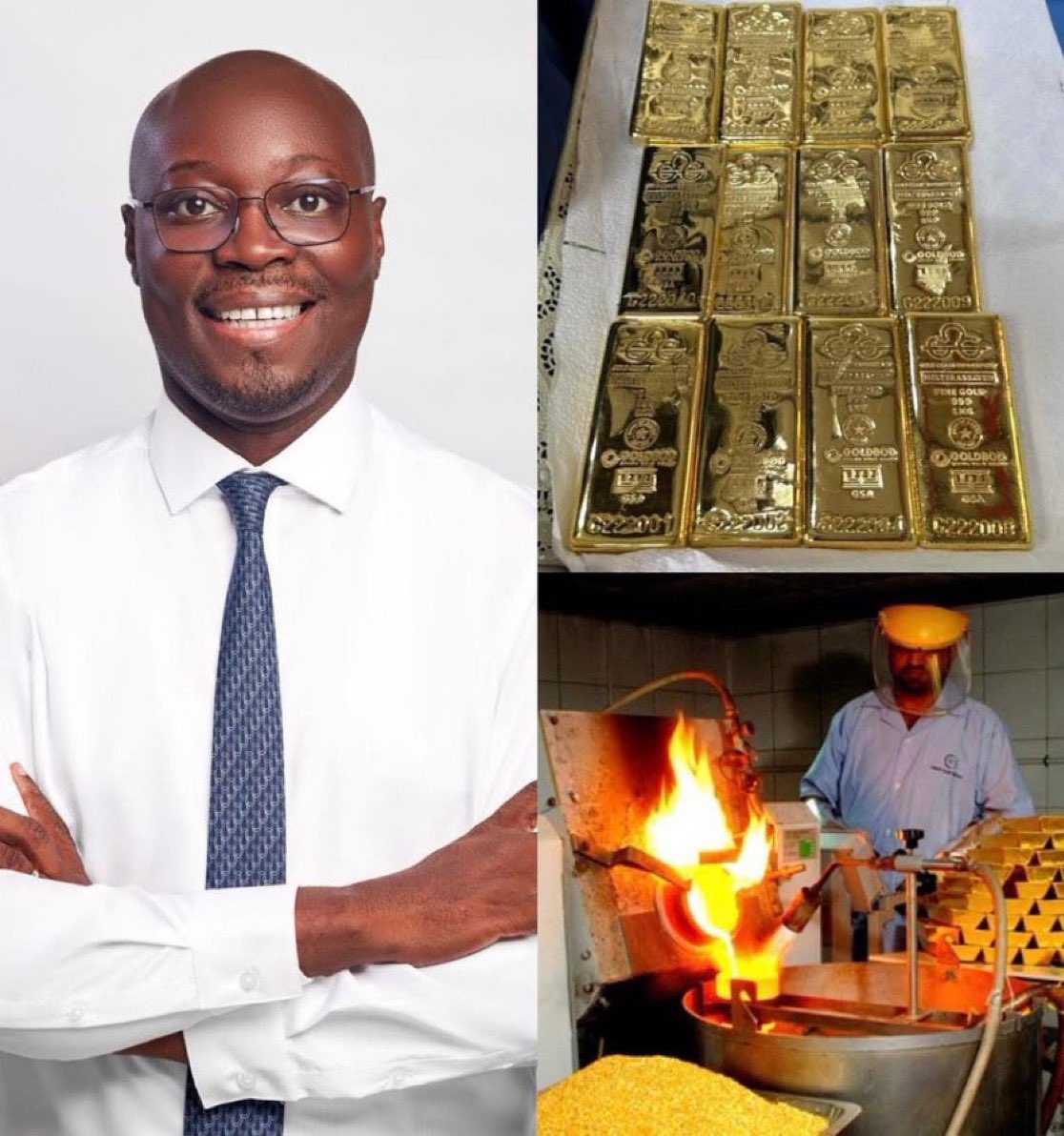 globalfact001's tweet photo. BREAKING: Ghana to stop exporting raw gold as government moves to refine gold locally. Finance Minister Dr. Cassiel Ato Forson says the Gold Coast Refinery is already processing 1 metric tonne weekly, with plans to increase production to boost local value and jobs. 🇬🇭 https://t.co/jdl4W286zR
