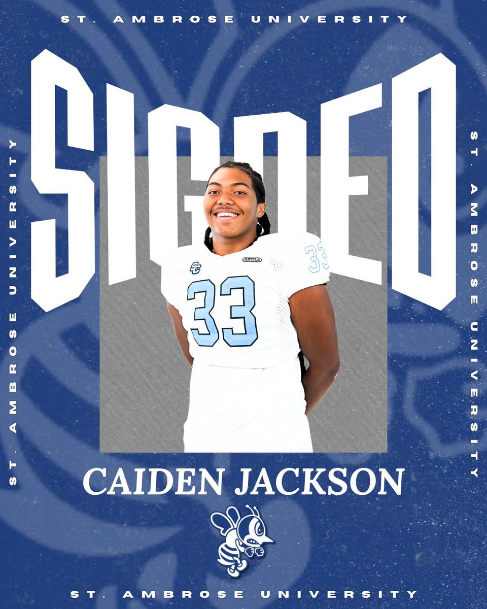 I’m blessed to say I am committing  to <a href="/FightingBeesFB/">St. Ambrose Football</a> I am glad to be apart of a great program and ready to take these next steps! 🐝 <a href="/CoachNateOishi/">Nathaniel Oishi</a> <a href="/Nextup2success/">📈Gabe(The Real)〽️cCoy</a> <a href="/MikeHughesII/">Mike Hughes II</a> <a href="/JamariWise11/">Coach Wise</a> <a href="/FillippSAU/">Vince Fillipp</a>