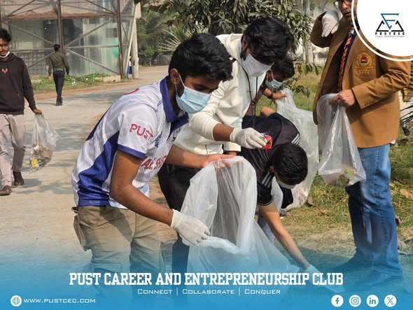 PUSTCEC's tweet photo. Clean Campus, Green Campus 

Under the initiative of Honorable Pro-Vice Chancellor Prof. Dr. Md. Nazrul Islam, the “Clean Campus, Green Campus” program was successfully held at PUST, with active participation from PUSTCEC and other student organizations.

#CleanCampus https://t.co/DERzrjJcur