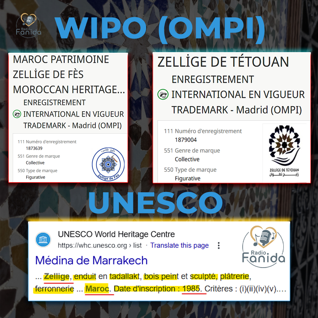 Bis repetita
Après le scandale du Caftan glissé dans le dossier Gandoura, l’Algérie récidive avec le Zellige.
Ils présentent de la simple faïence peinte, la renomment « Zellidje » et tentent ainsi de s'approprier un art marocain qui n'a techniquement rien à voir.
<a href="/UNESCO/">UNESCO 🏛️ #Education #Sciences #Culture 🇺🇳</a>