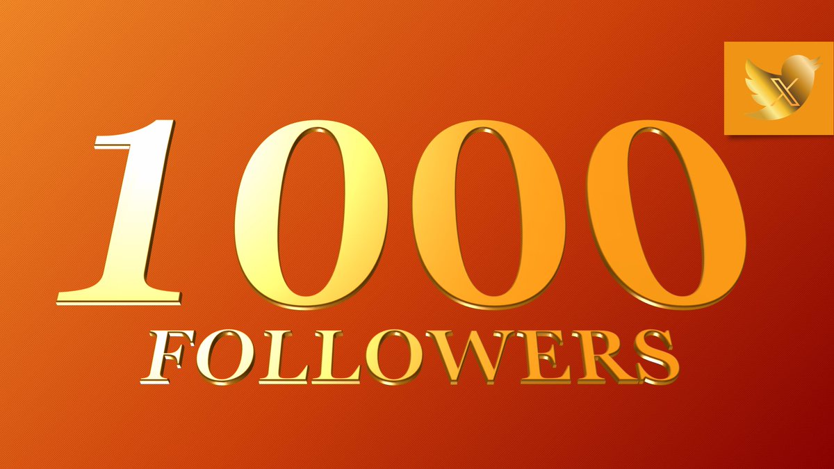 😁Looks like I just hit the big milestone and now have 1,000 followers! Thank You all. 😉