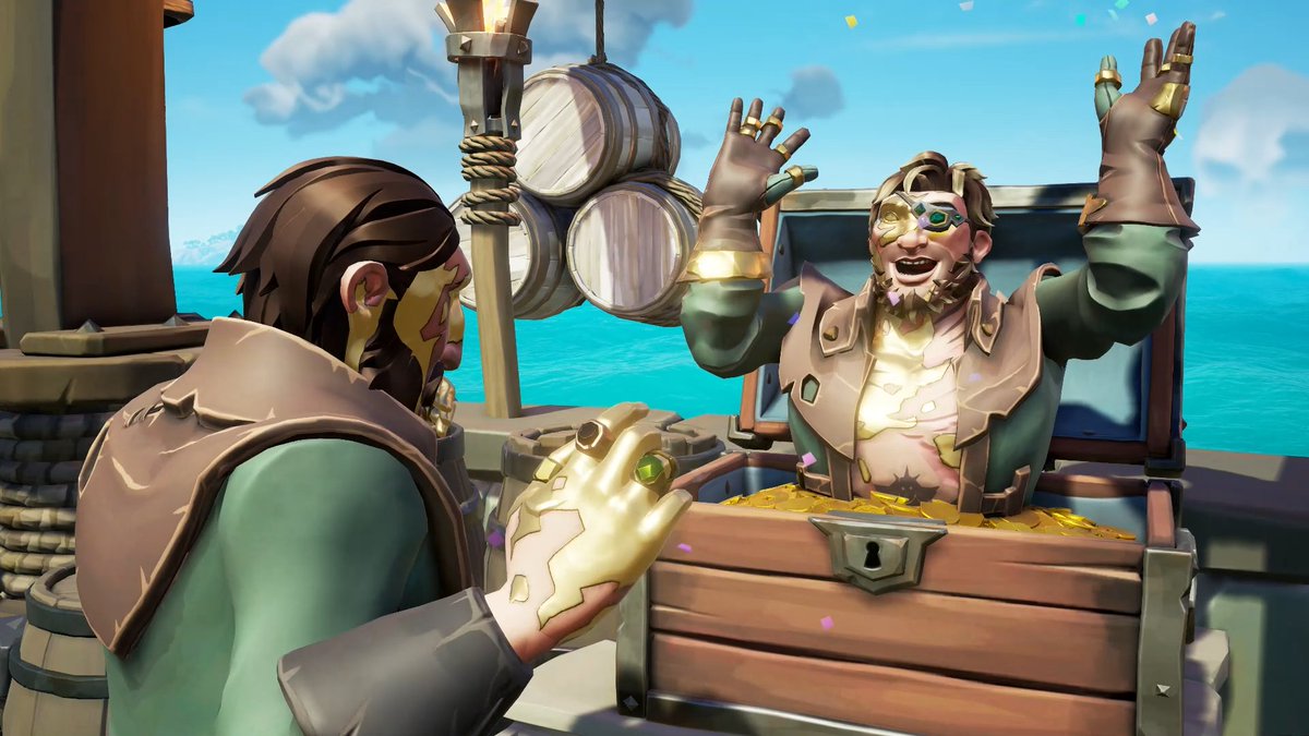 Surprise ! 🎉🎉
Contest Theme: Emissary Antics
#SoTShot 
<a href="/SeaOfThieves/">Sea of Thieves</a> 
#SeaOfThieves