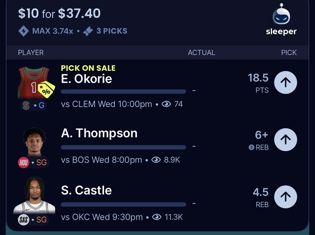 X Free POTD is the Sleeper CBB Discount

#SleeperHQ #gambling