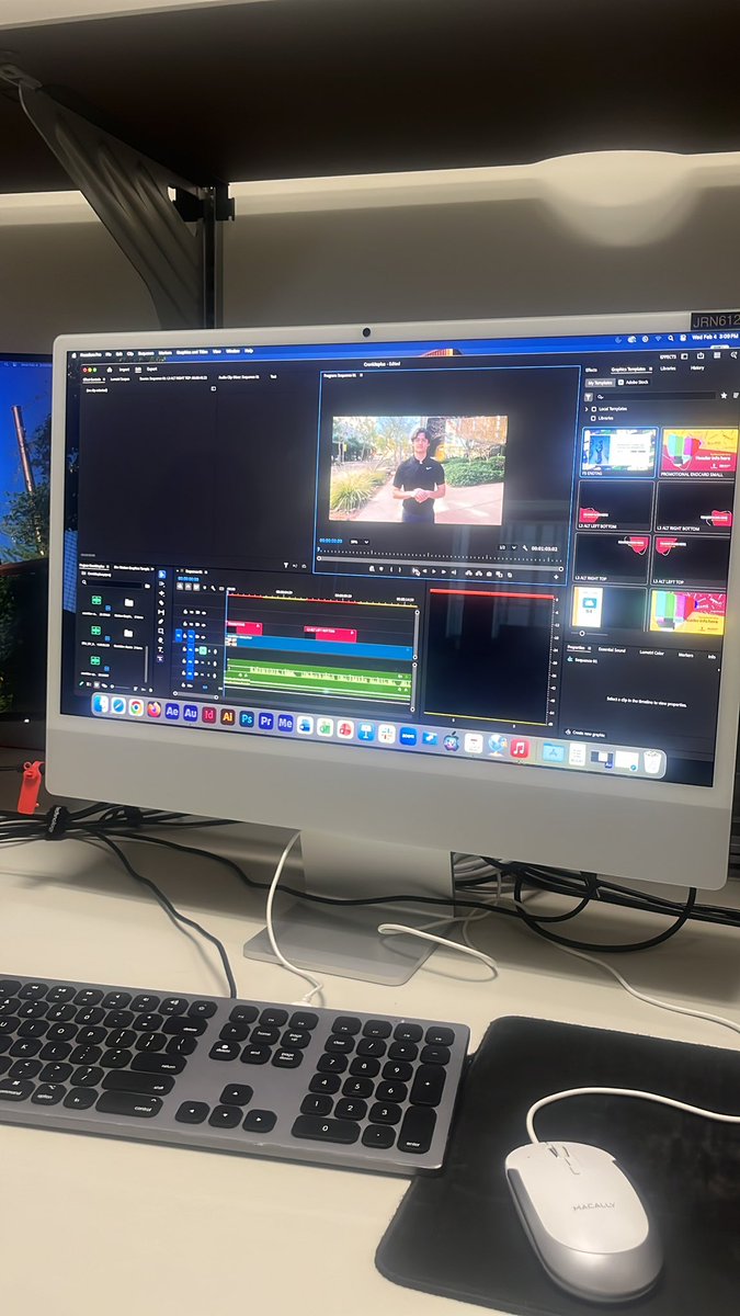 linkin_toby's tweet photo. Working on video editing for today’s edition of Cronkite+ @sportscronkite https://t.co/Grhmj5mFe8