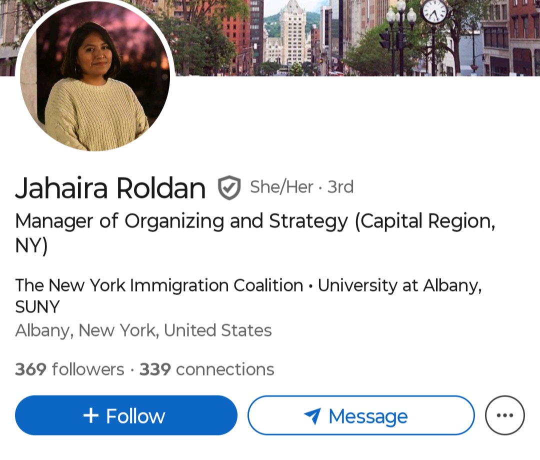 ThomasKelloggNY's tweet photo. 🚨 THE ORGANIZER BEHIND UPSTATE ICE TRACKING: Jahaira Roldan 🚨

Capital Region Manager of Organizing & Strategy @thenyic — she coordinates with @518CRSC on "know your rights" trainings, rapid alerts, crowdsourced ICE sightings, and fighting hotel evictions/deportations.

This is organized obstruction of lawful ICE ops.

No public salary figure for her, but NYIC pays top execs up to $268K+ while mid-level roles like hers often hit $70K–$110K.

Funding? Big progressive foundations (Ford Foundation $625K+ recent grants, Robin Hood, Carnegie, Open Society) + taxpayer-linked city/state contracts for "legal services" & advocacy.

Shields deportation targets while agents face risks. Who holds this accountable?

@ICEgov @DHSgov — enforce the law. Protect officers. 🇺🇸

!