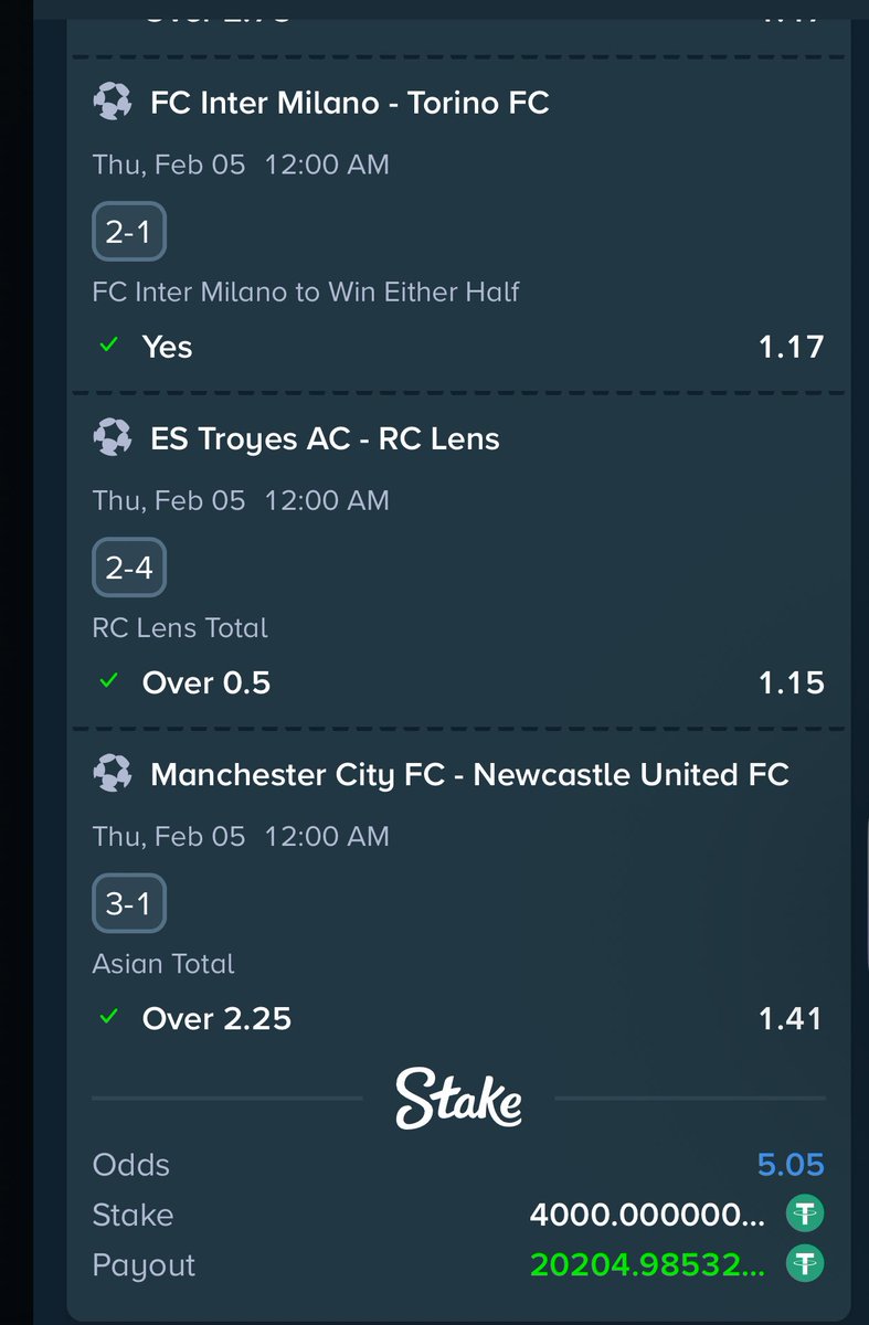 Mrbankstips's tweet photo. BOOMGRATULATIONS ✅✅✅✅

5 odds won ✅✅✅✅

$20k in the 💼 

Register an account via https://t.co/zNIDVi9VVx

Use welcome code ‘banks’ for weekly airdrops and bonuses 

Dm https://t.co/oeZHXM47XD for bet deposits and enquiries, 💯 reliable. ✅
 
Join https://t.co/onNA2IpWas

Here is how to fund your stake account https://t.co/II2UWONbF4

Get the stake app via link https://t.co/BH533u52QL