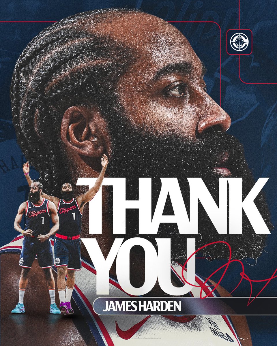LAClippers's tweet image. Thank you, James Harden ❤️
