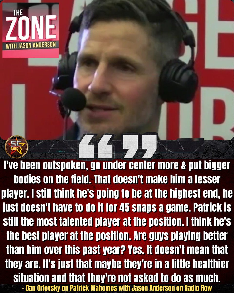 StarcadeMediaKC's tweet image. Dan Orlovsky's thoughts on #PatrickMahomes. #ChiefsKingdom    

via | @J810Anderson