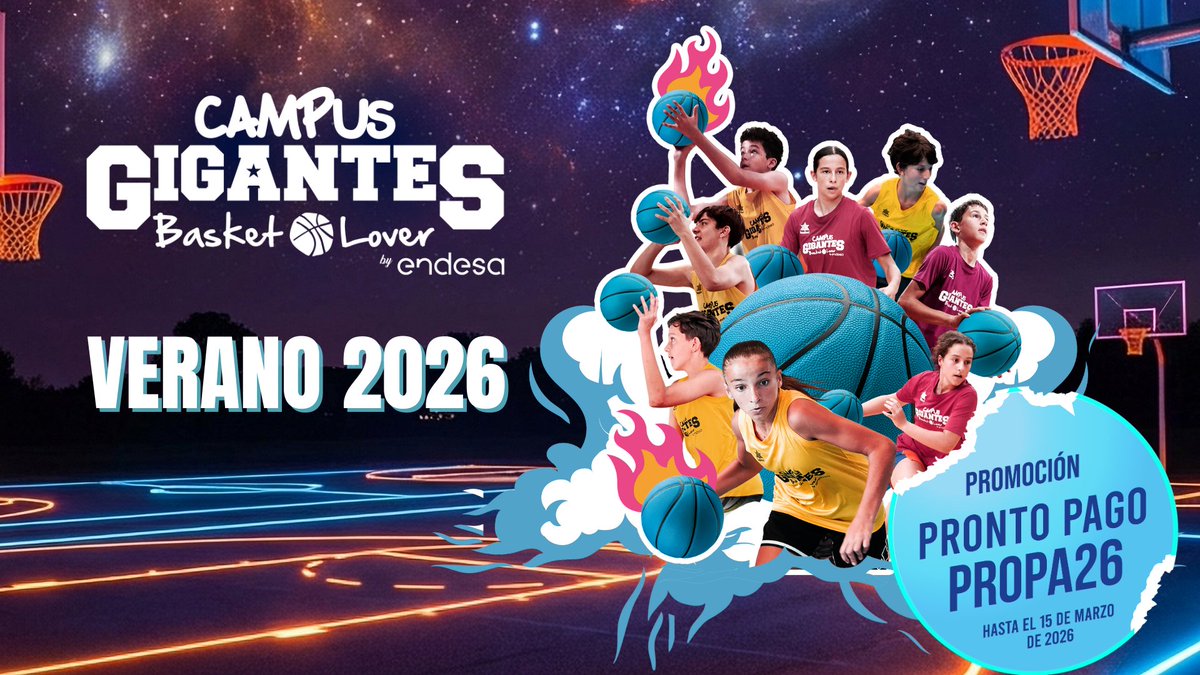 ¿Qué hace diferente a <a href="/CampusGigantes/">Campus Gigantes Basket🏀Lover</a>?

✅ Enfoque técnico
✅ Entrenadores cualificados
✅ Grupos reducidos y atención individual
✅ Valores y hábitos

🏀 Más de 13 años formando a niños/as en baloncesto. 

👉 Toda la info: campusgigantes.com