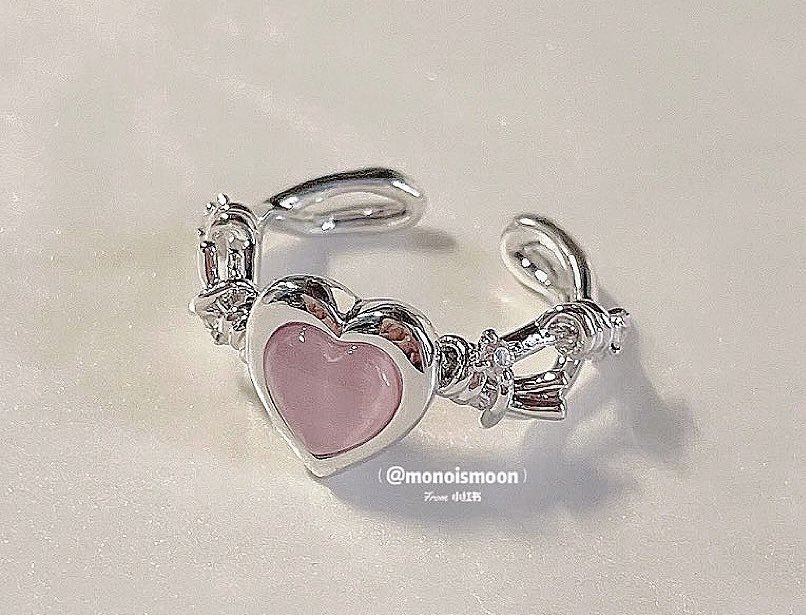 heartipink's tweet image. heart rings ♡