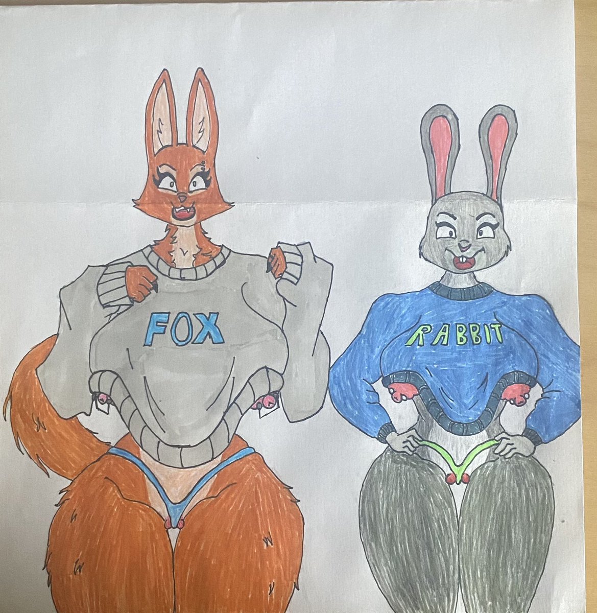 arthot34's tweet photo. Judy Hopps + Diane Foxington #diane #dianefoxington #badguys #judyhopps #Zootopia2 https://t.co/6UmgXWRbSV