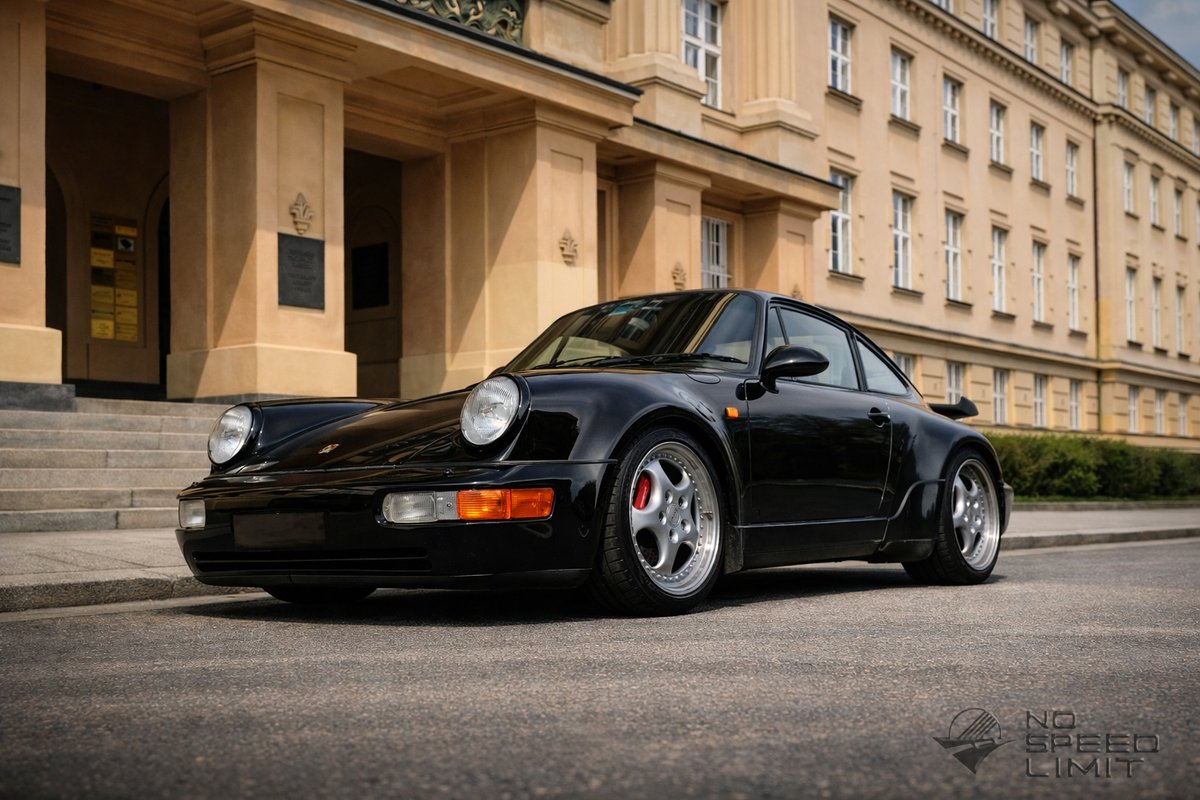 NoSpeedLimit_it's tweet photo. Black on black, air-cooled attitude. ๐ค #Bellatrix
90s lines, zero fluff โ just that wide stance, round eyes and stance. Some cars age. Others become era-defining. This one did both.
#Porsche964Turbo36 #BadGirl #AirCooled #90sVibes #CarPhotography #Speedlines #Thereisnosubstitute https://t.co/uoPXXcjI3k
