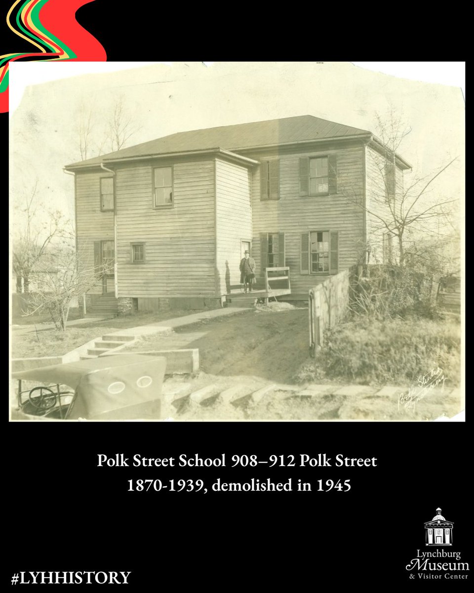 LburgMuse's tweet photo. Every Wednesday this month, we will be highlighting and celebrating local Black History throughout the years.

Today we are highlighting Polk Street School, formerly located at 908-912 Polk Street. https://t.co/d52S97u96D